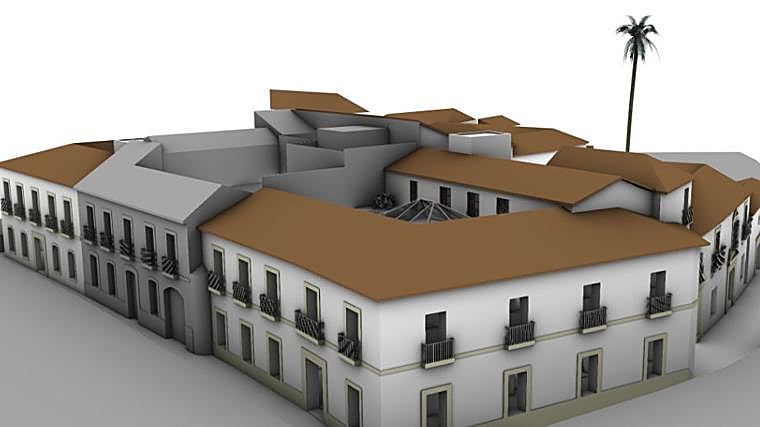 Infografía del proyecto del hotel Palacetes de Córdoba, en las calles Cabezas y Caldereros