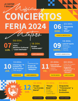 Feria de Montoro 2024: estos son los conciertos y actividades que no debes perderte