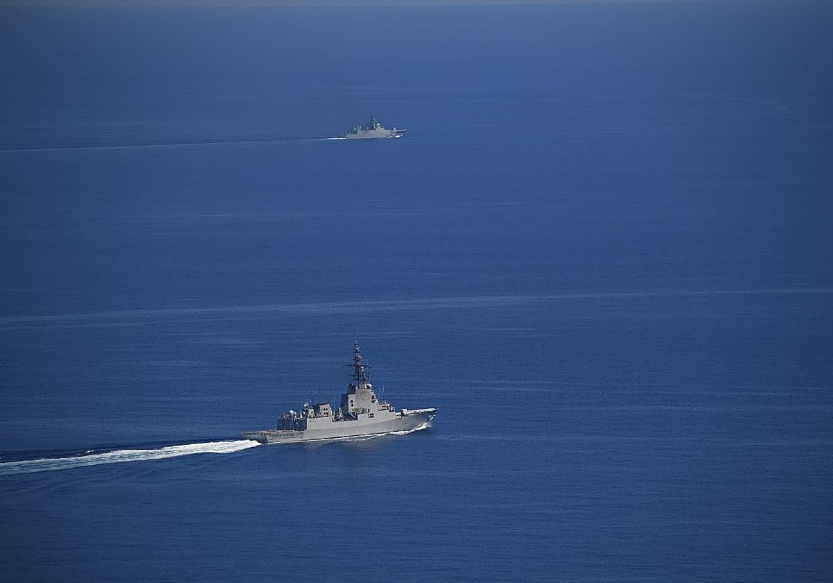 Las fragatas en el Mediterráneo