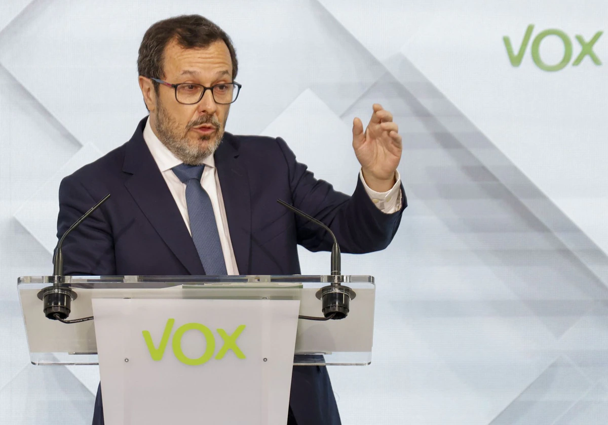 El portavoz de Vox, José Antonio Fúster