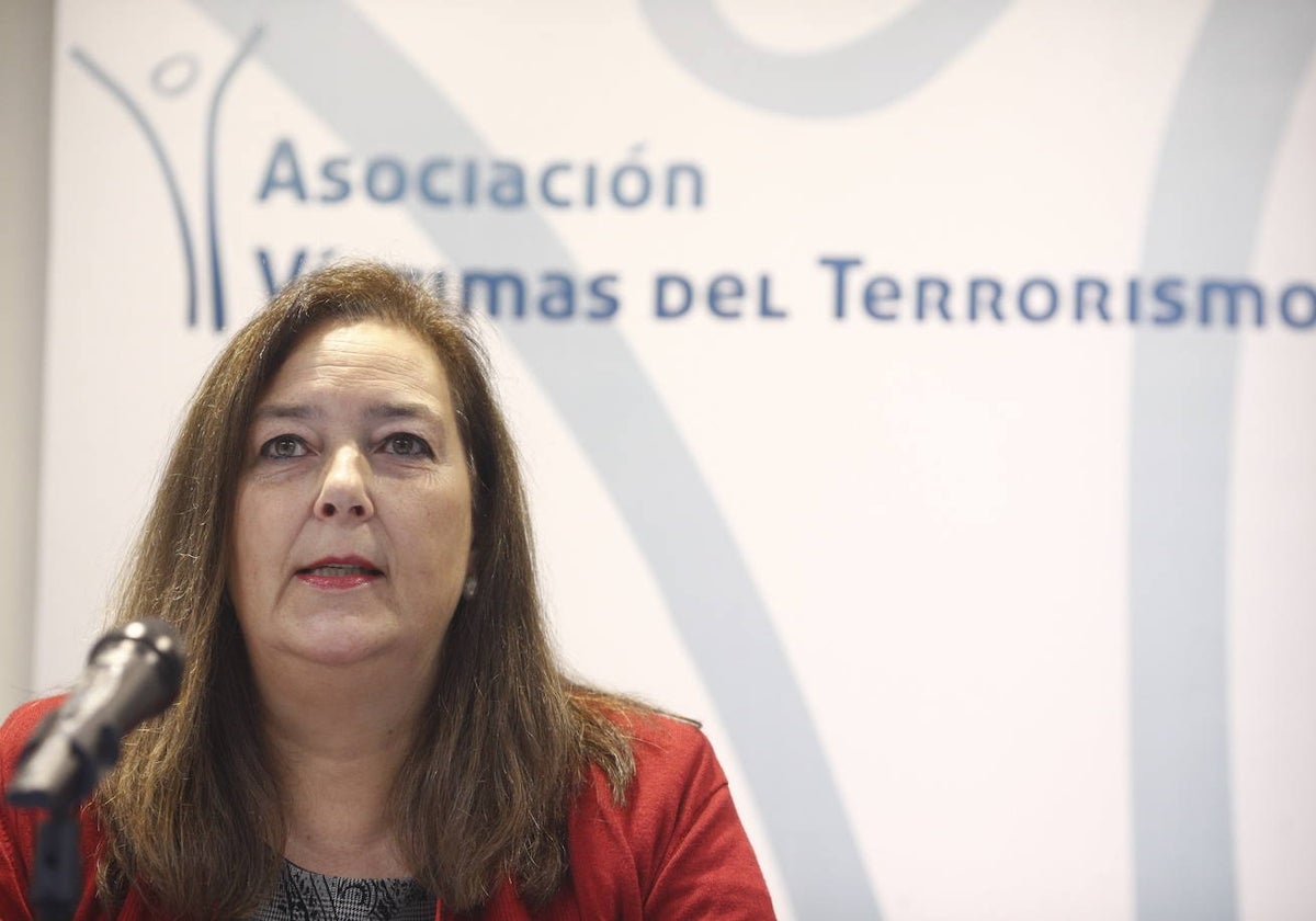 La presidenta de la AVT, Maite Araluce