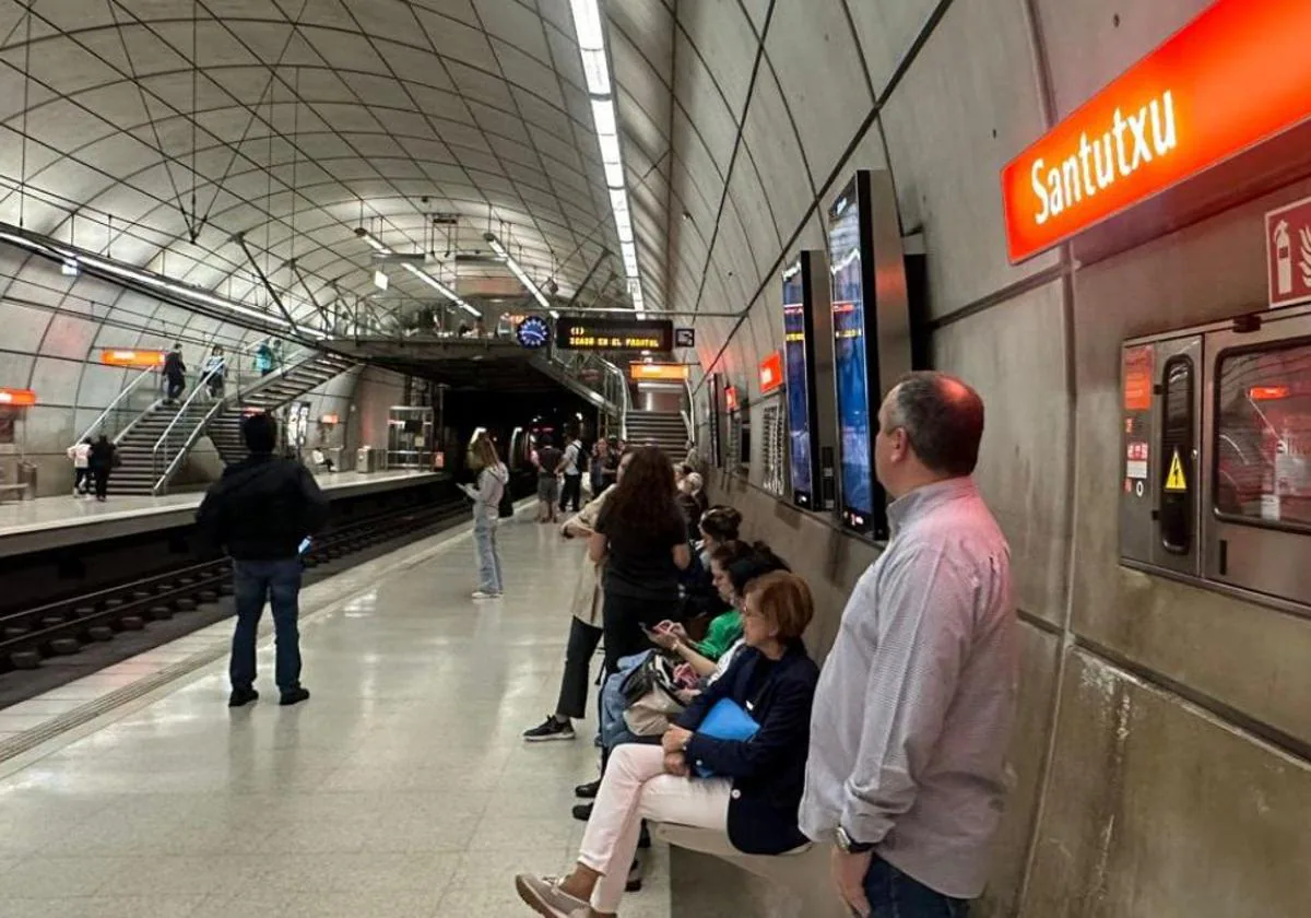 Una imagen del metro de Bilbao