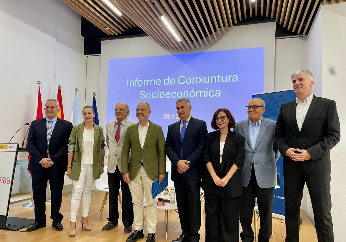 Presentación del informe de coyuntura socioeconómica ayer en Vigo