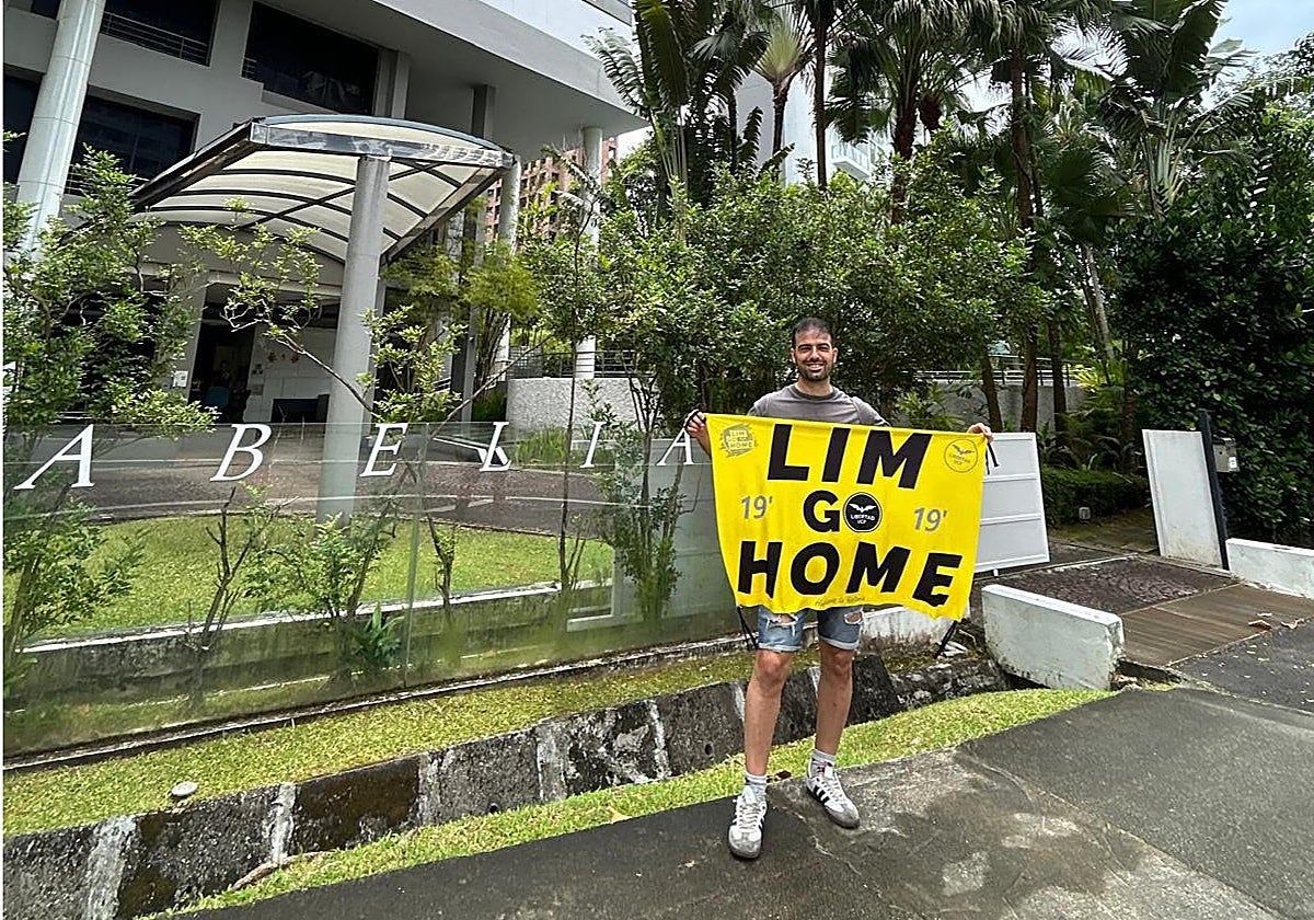 Imagen del Daniel Cuenca en Singapur