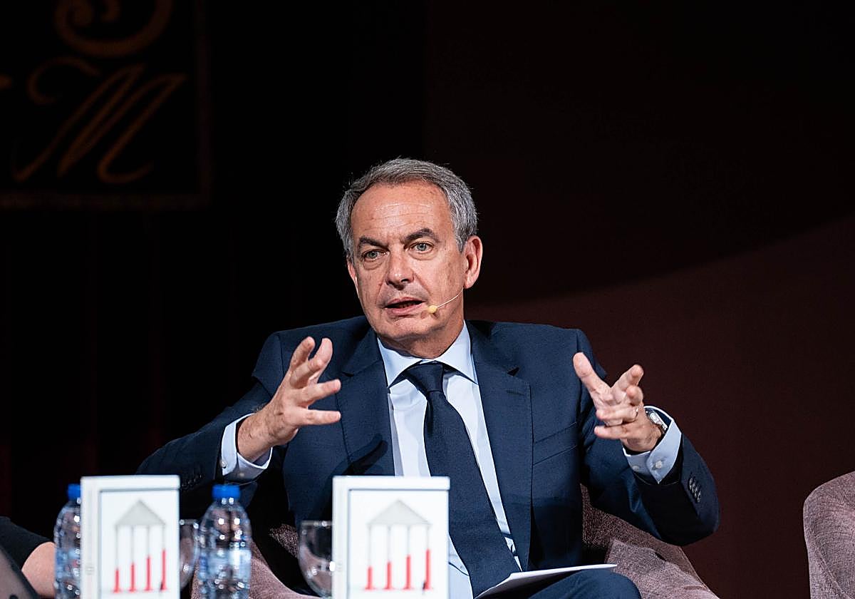 José Luis Rodríguez Zapatero, en otro acto en el Ateneo de Madrid