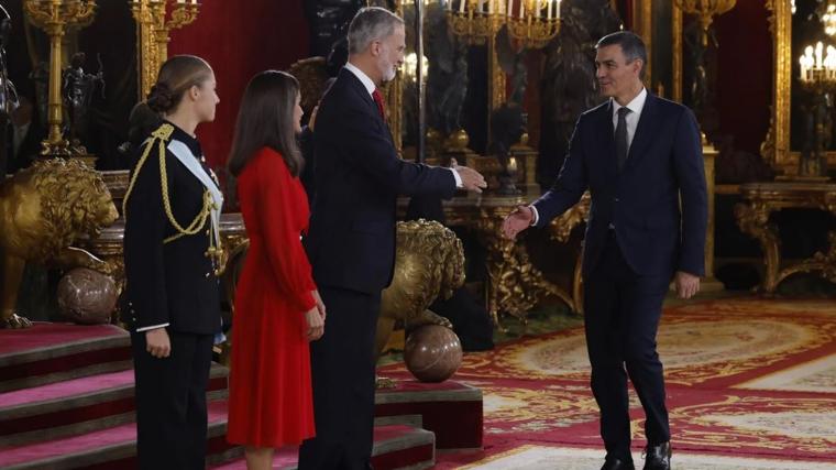 Las mejores imágenes de la recepción en el Palacio Real