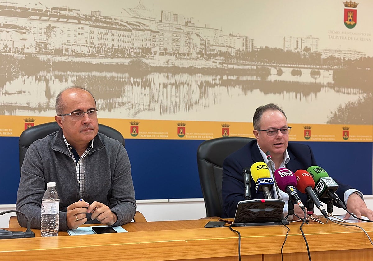 Jesús García-Barroso y Benedicto García, en rueda de prensa este lunes