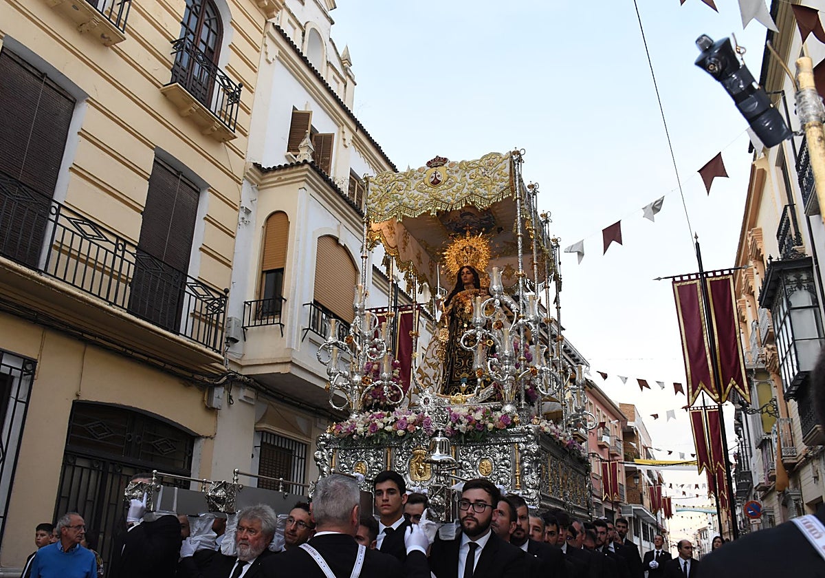La Virgen del Carmen, por las calles de Rute, en procesión