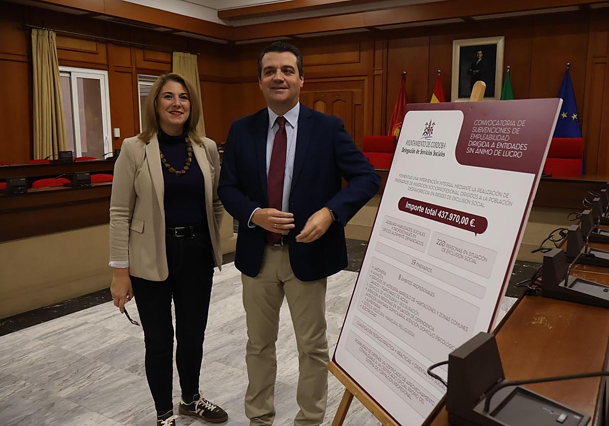 Eva Contador y José María Bellido, en la presentación de la iniciativa
