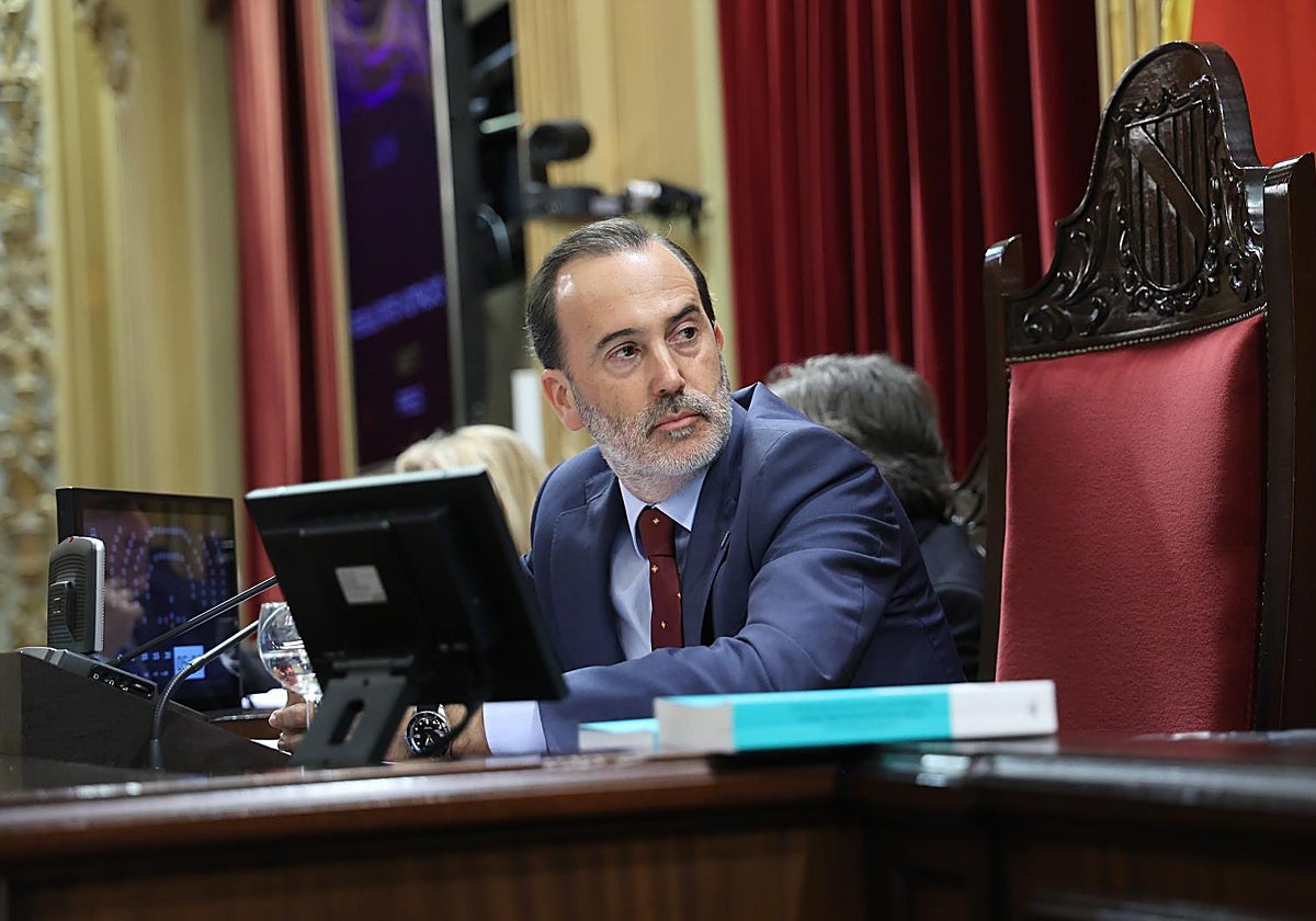 El presidente del Parlamento balear, Gabriel Le Senne (Vox)