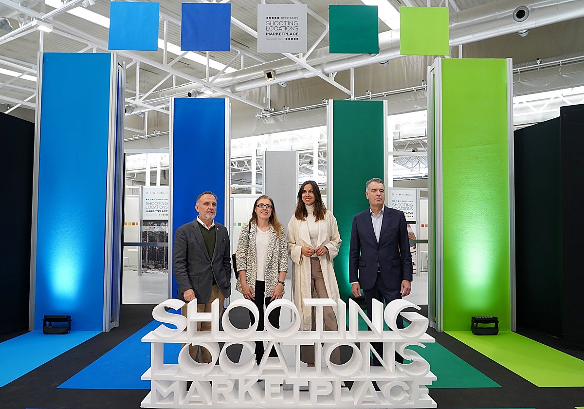La directora general de Políticas Culturales, Inmaculada Martínez, inaugura, junto a la concejala de Turismo del Ayuntamiento de Valladolid, Blanca Jiménez, la Feria 'Shooting Locations Marketplace'.