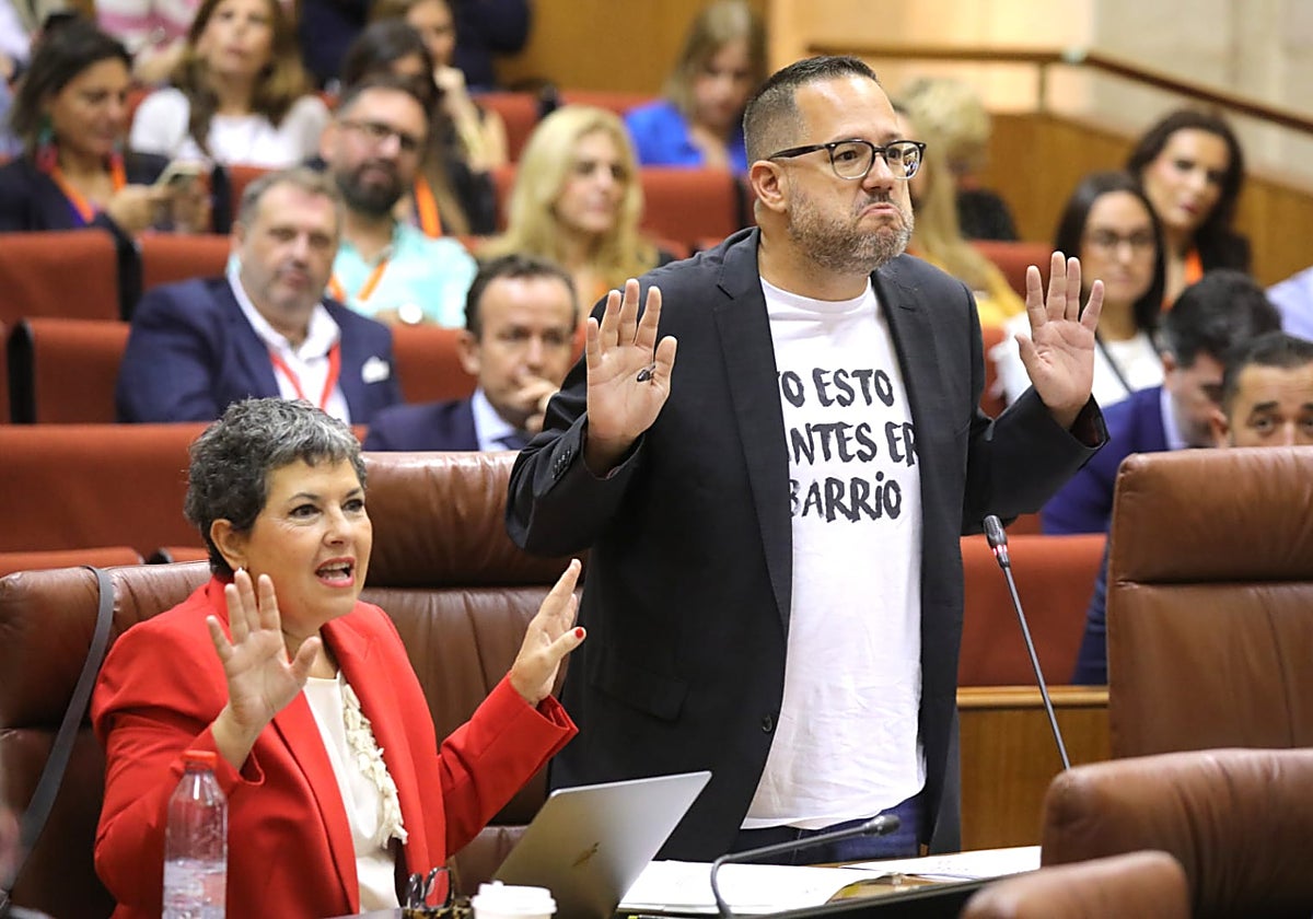 El portavoz de Adelante Andalucía, José Ignacio García