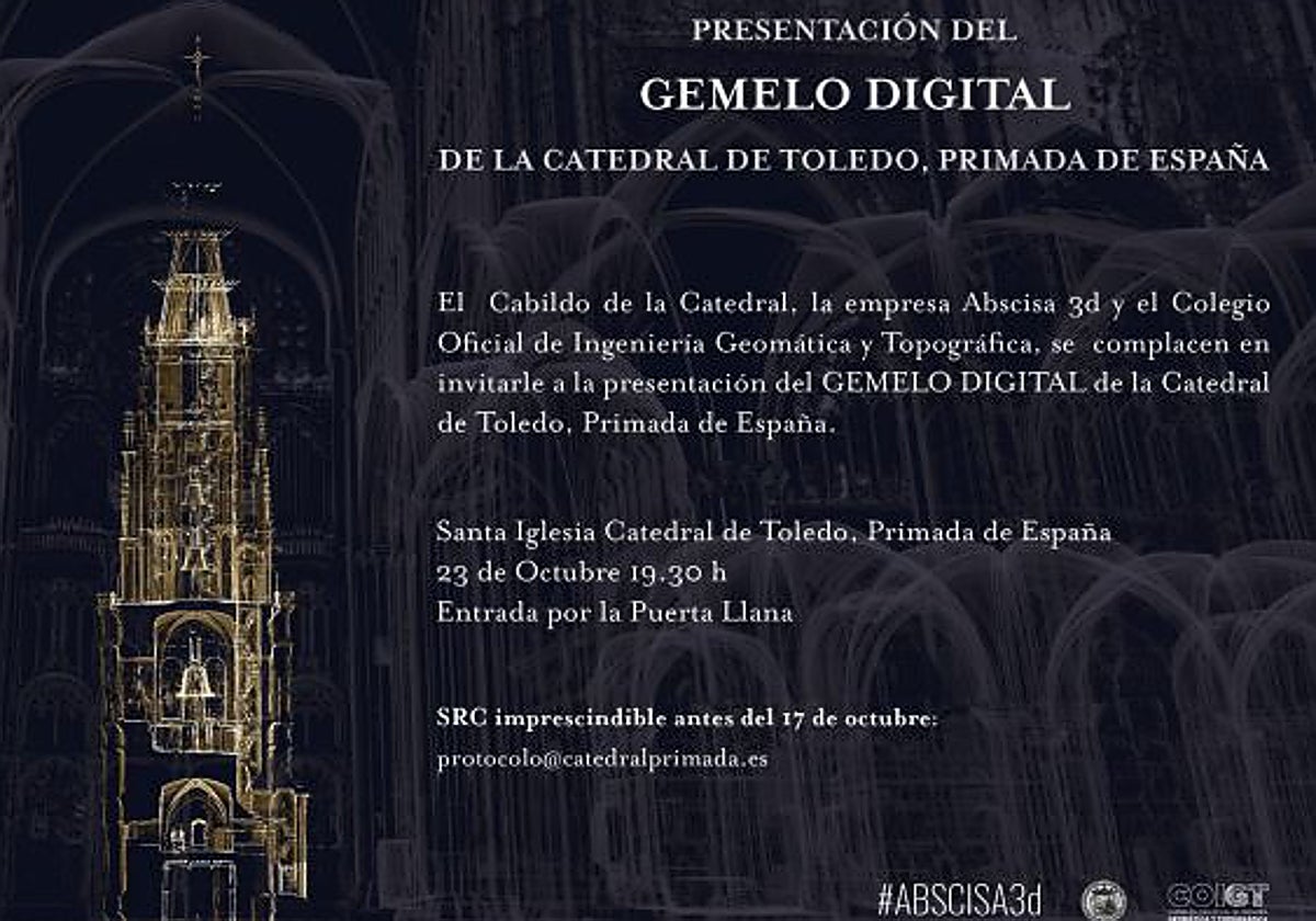 Cartel de la presentación del Gemelo Digital