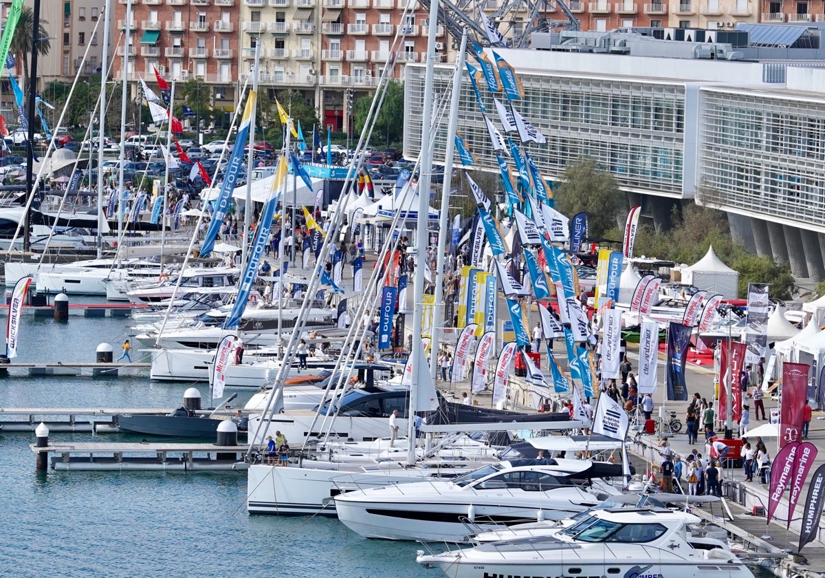 Imagen de archivo del Valencia Boat Show en La Marina