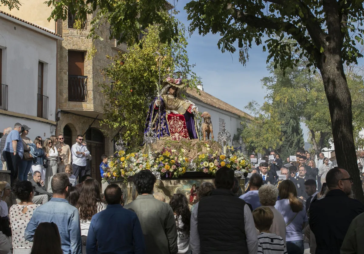 La Divina Pastora de la Vera-Cruz, este domingo durante su procesión