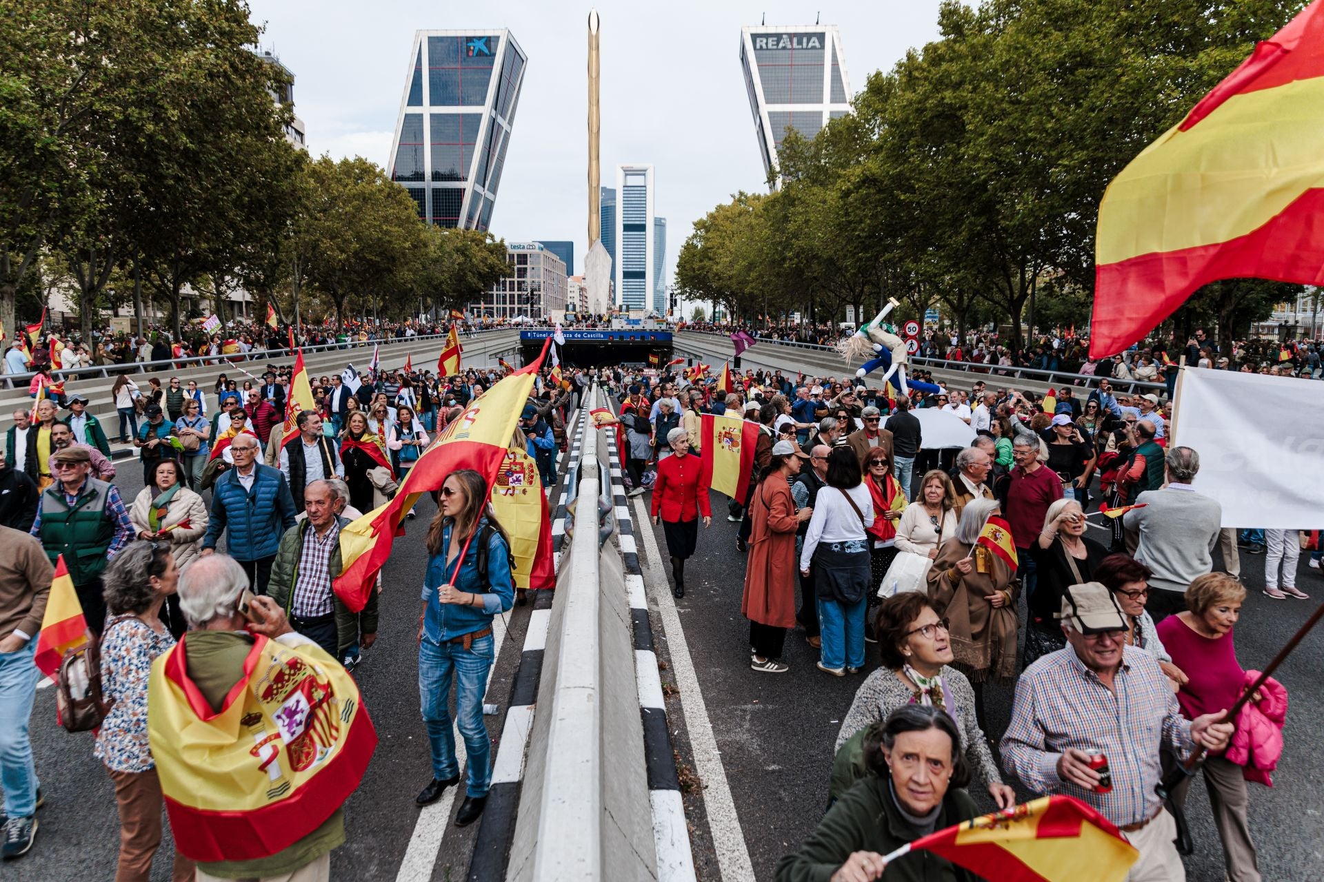 Concentración en la plaza de Castilla