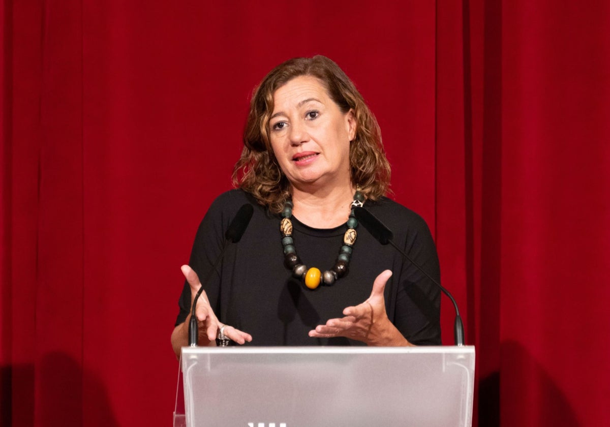 Francina Armengol, durante su etapa como presidenta de Baleares