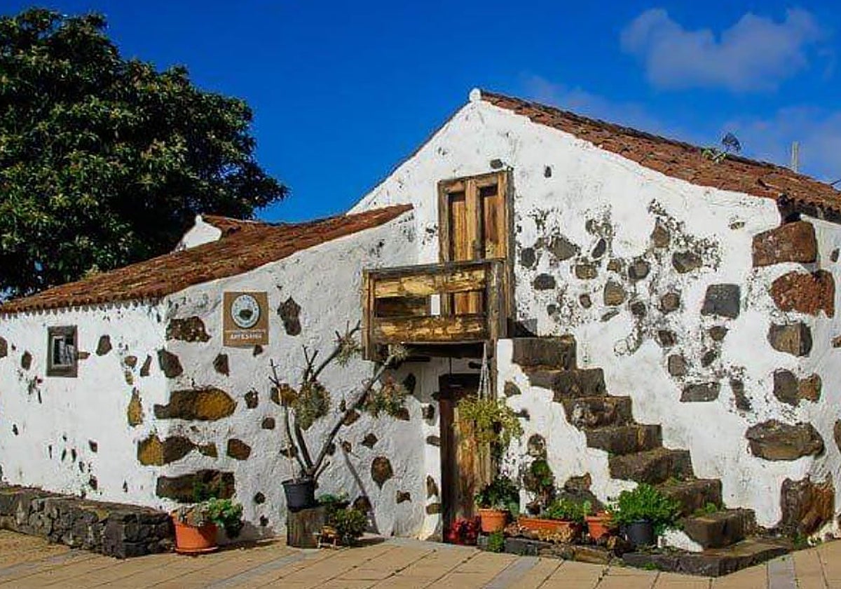 Detalle de una casa autóctona en este pintoresco pueblo