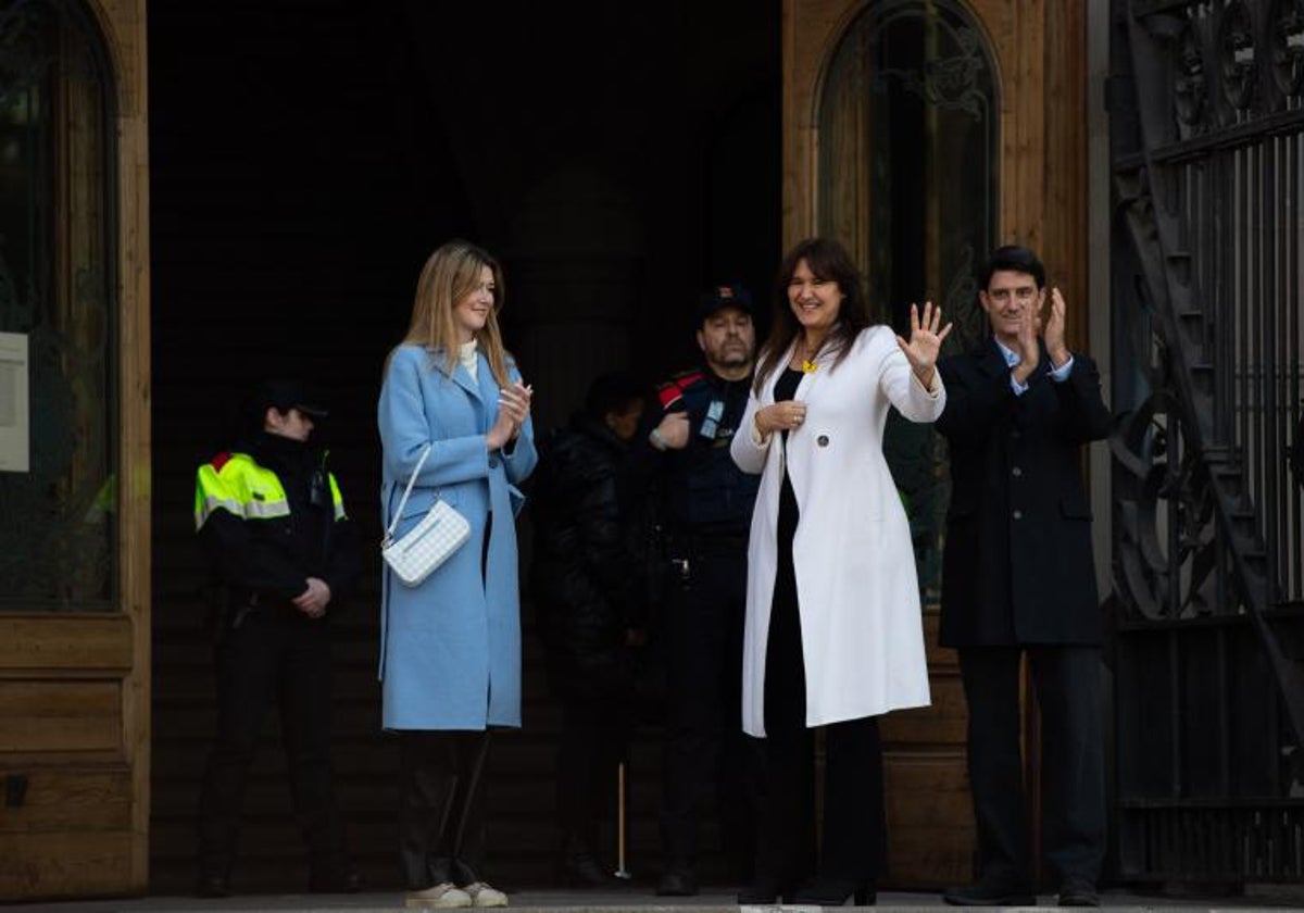 Laura Borrás a su llegada al Tribunal Superior de Justicia de Cataluña