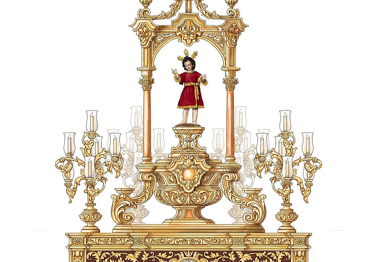 Diseño del paso del Dulce Nombre de Jesús