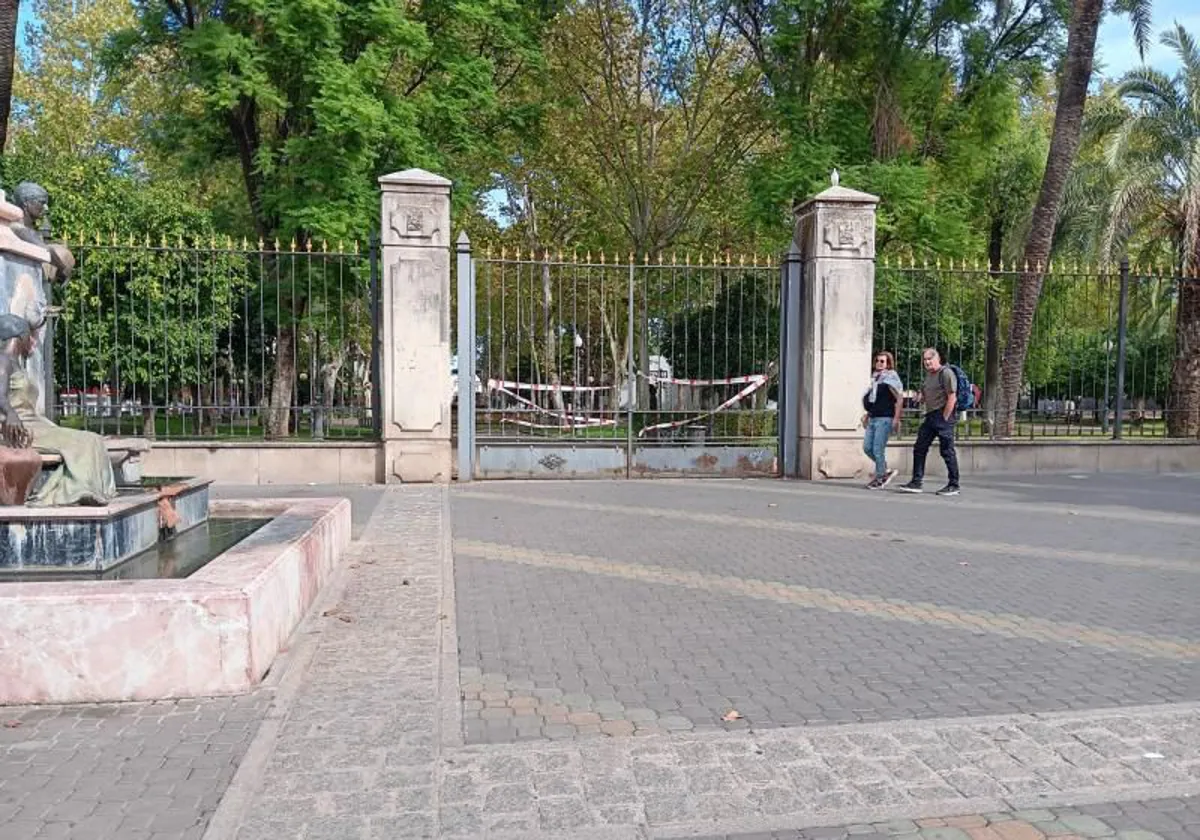 Imagen del parque de Colón en Córdoba en el centro de la capital