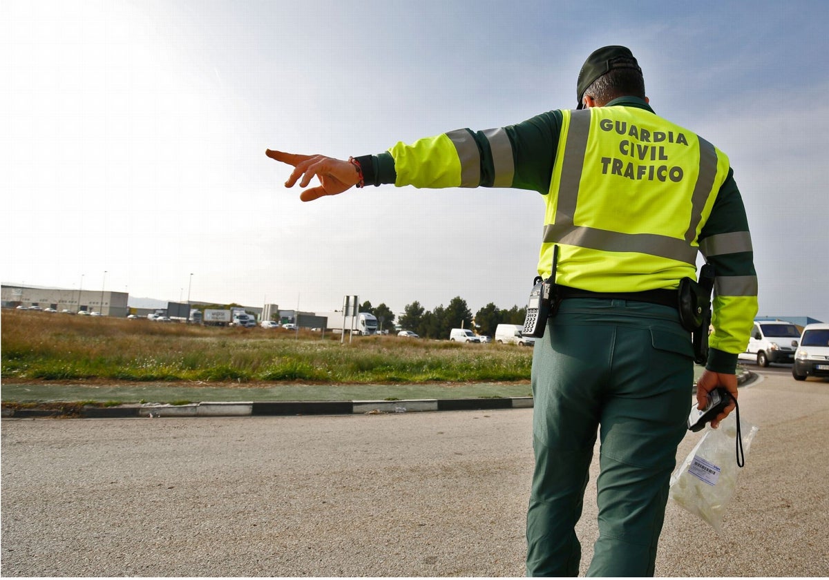 Imagen de un control de la Guardia Civil