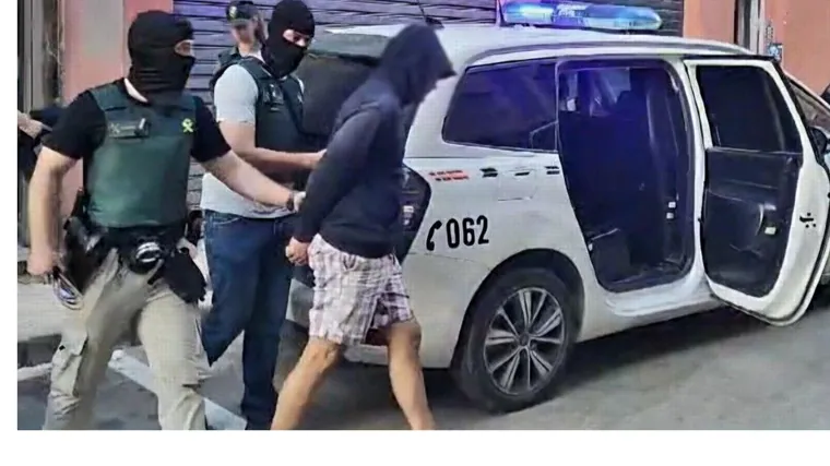 Imagen del momento de la detención