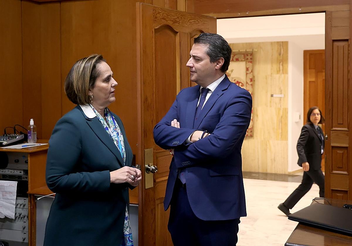 José María Bellido y Blanca Torrent, en la presentación del presupuesto