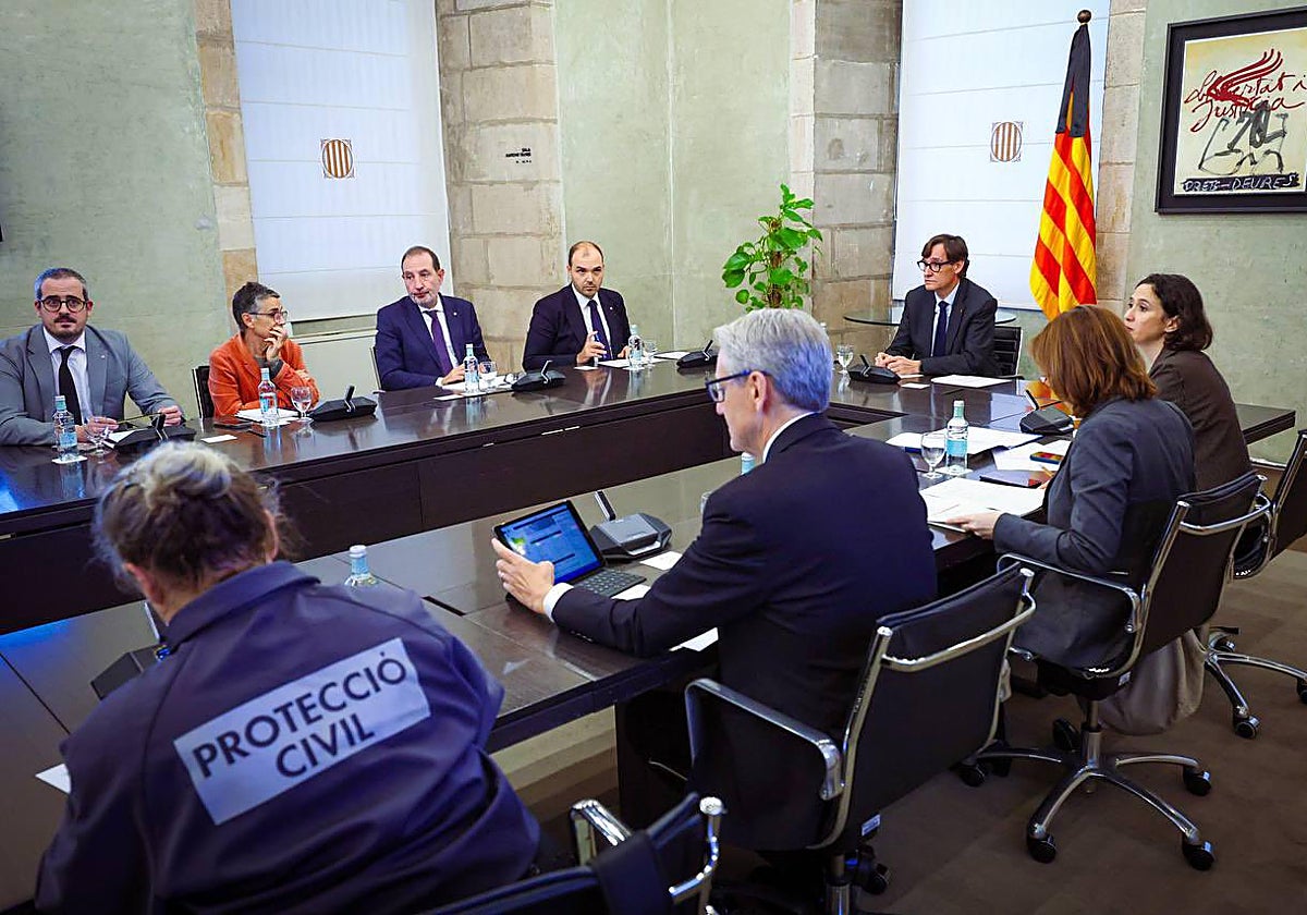 Reunión del comité de seguimiento de la DANA en Cataluña