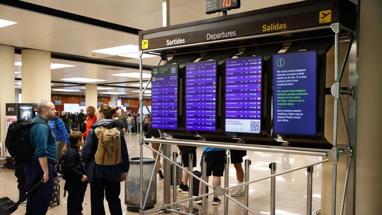 Retrasos en el aeropuerto de El Prat