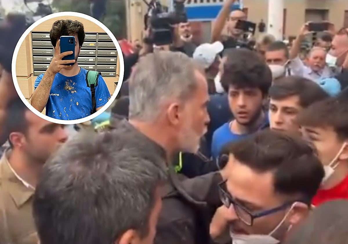 El joven valenciano Luis Baguena, acusado de ser ultraderechista tras los incidentes en Paiporta