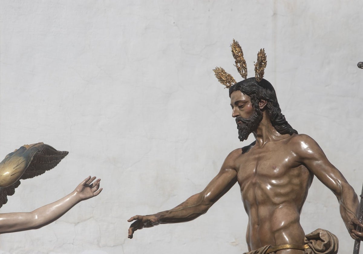 El Señor Resucitado, durante la procesión de 2022