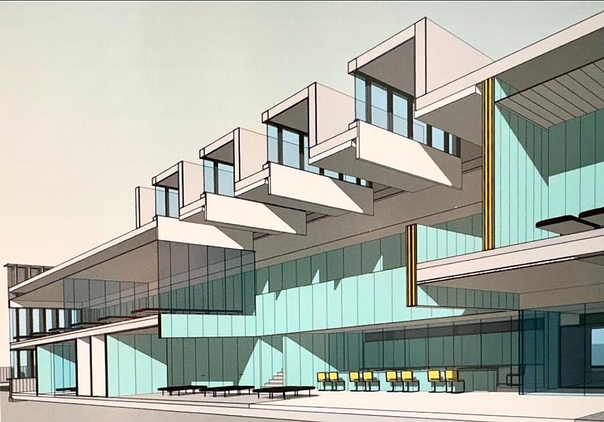 Infografía del futuro centro de salud del Naranjo