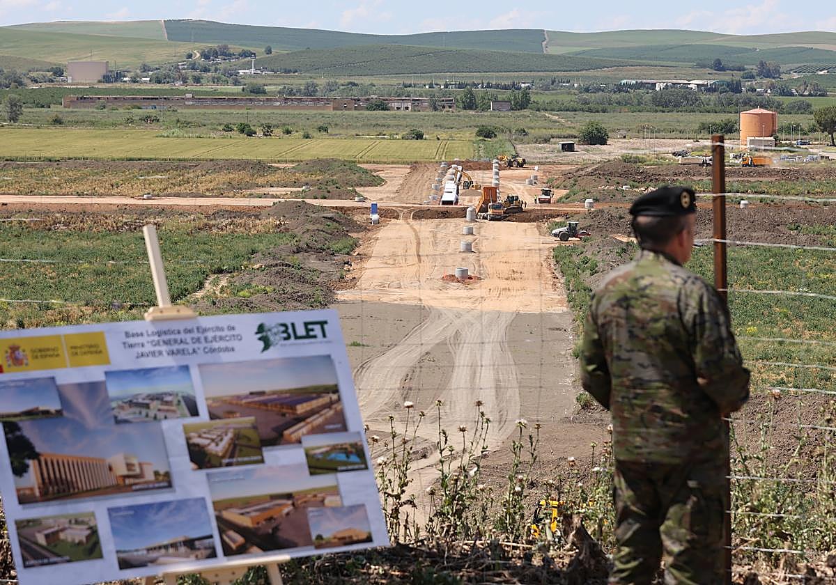 Obras de urbanización de la Base Logística de Córdoba