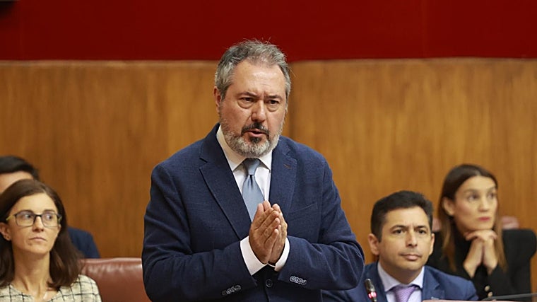 El secretario general del PSOE-A, Juan Espadas