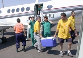 El transporte de órganos para trasplantes por la vía aérea aumenta en un 20 por ciento en Andalucía