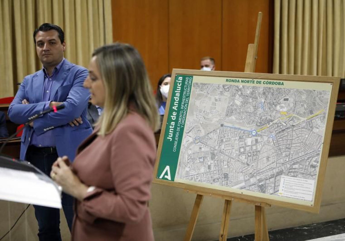 Presentación de la Ronda Norte con la consejera Fran Carazo y el alcalde José María Bellido