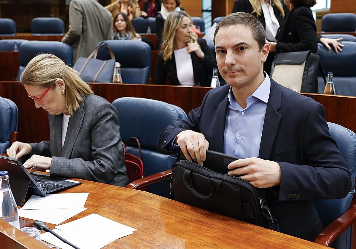 El portavoz de los socialistas en la Asamblea de Madrid, Juan Lobato