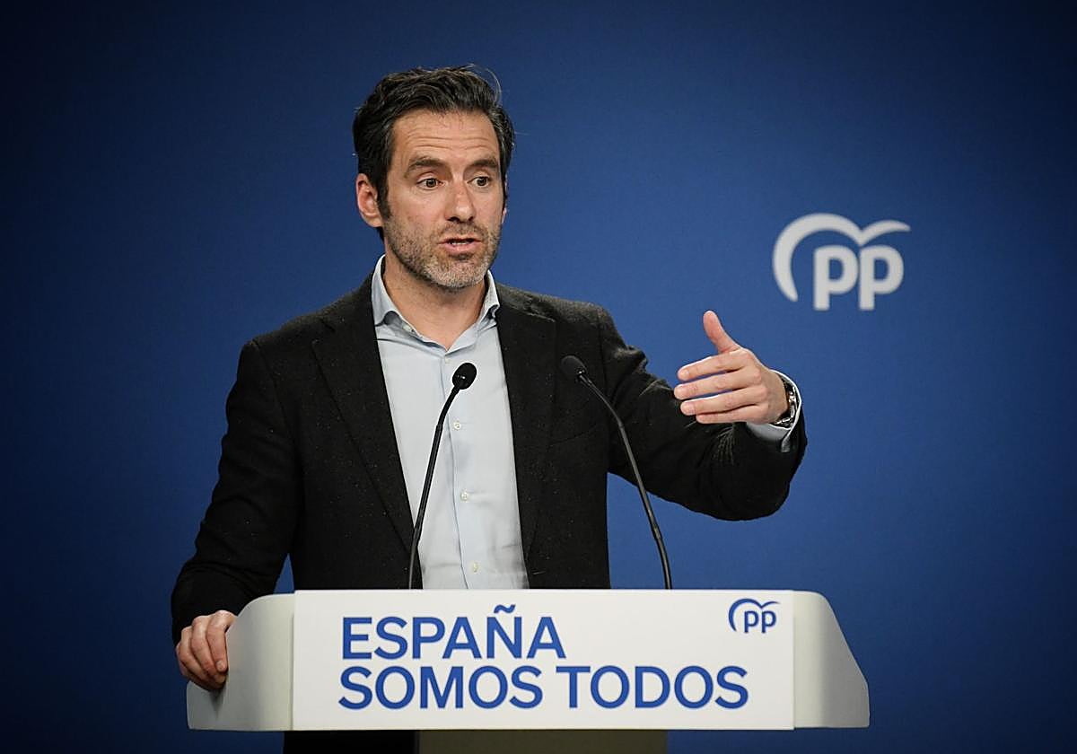 El vicesecretario de Cultura y portavoz del PP, Borja Sémper