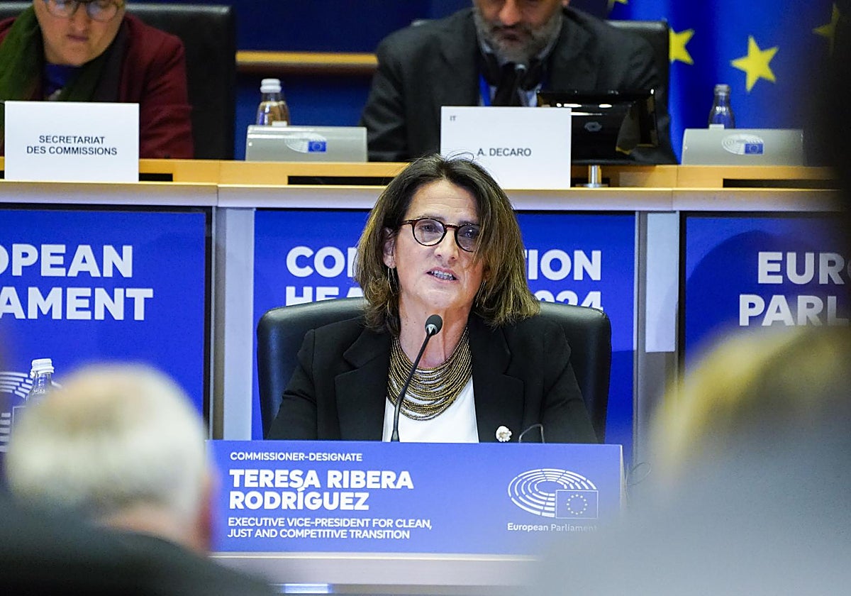 La ministra de Transición ecológica, Teresa RIbera