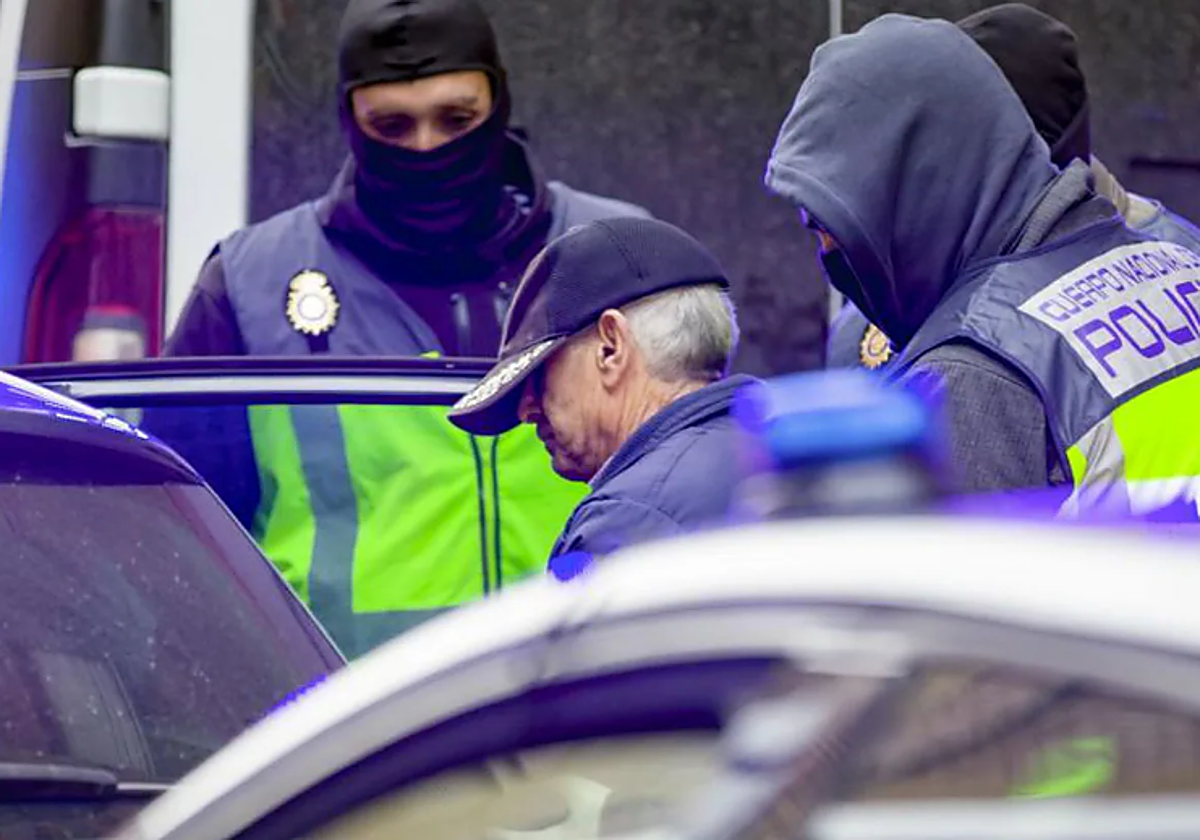 Pompeyo González, a su detención en la localidad burgalesa de Miranda de Ebro