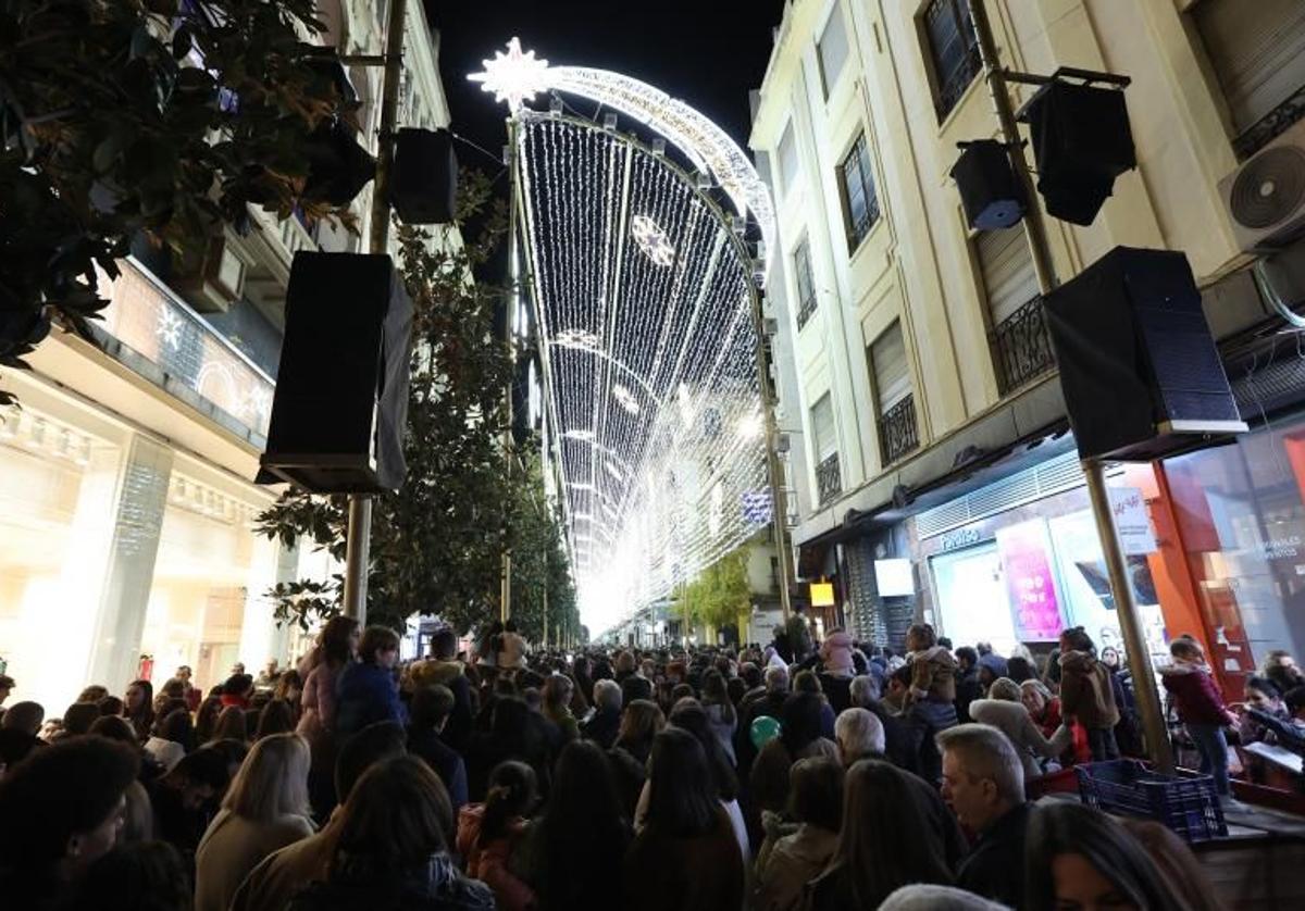 Espectáculo de luz y sonido de la calle Cruz Conde el año pasado