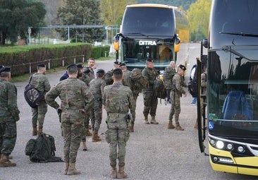 El tercer refuerzo de la Brigada 'Guzmán El Bueno' X parte a Valencia