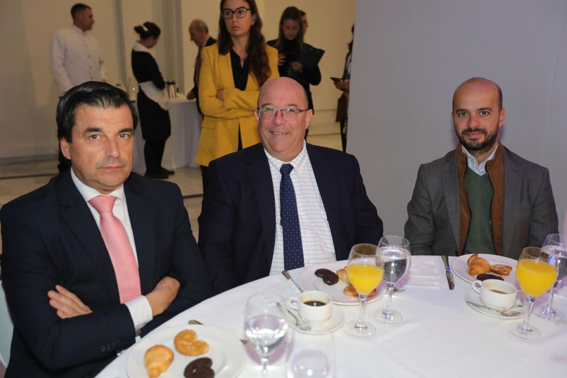 Francisco José Pérez, Olivier Crassous y Marcos Muñoz