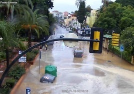 Estas son las calles de Málaga que están cortadas por las inundaciones de la DANA