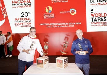 El chef local Teo Rodríguez gana el Mundial de Tapas con su 'Pucela Roll'