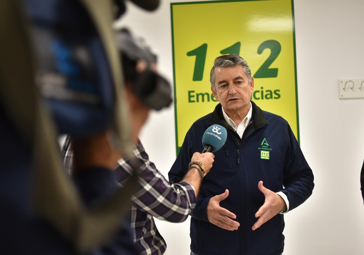 Antonio Sanz, en el Centro de Emergencias de Málaga