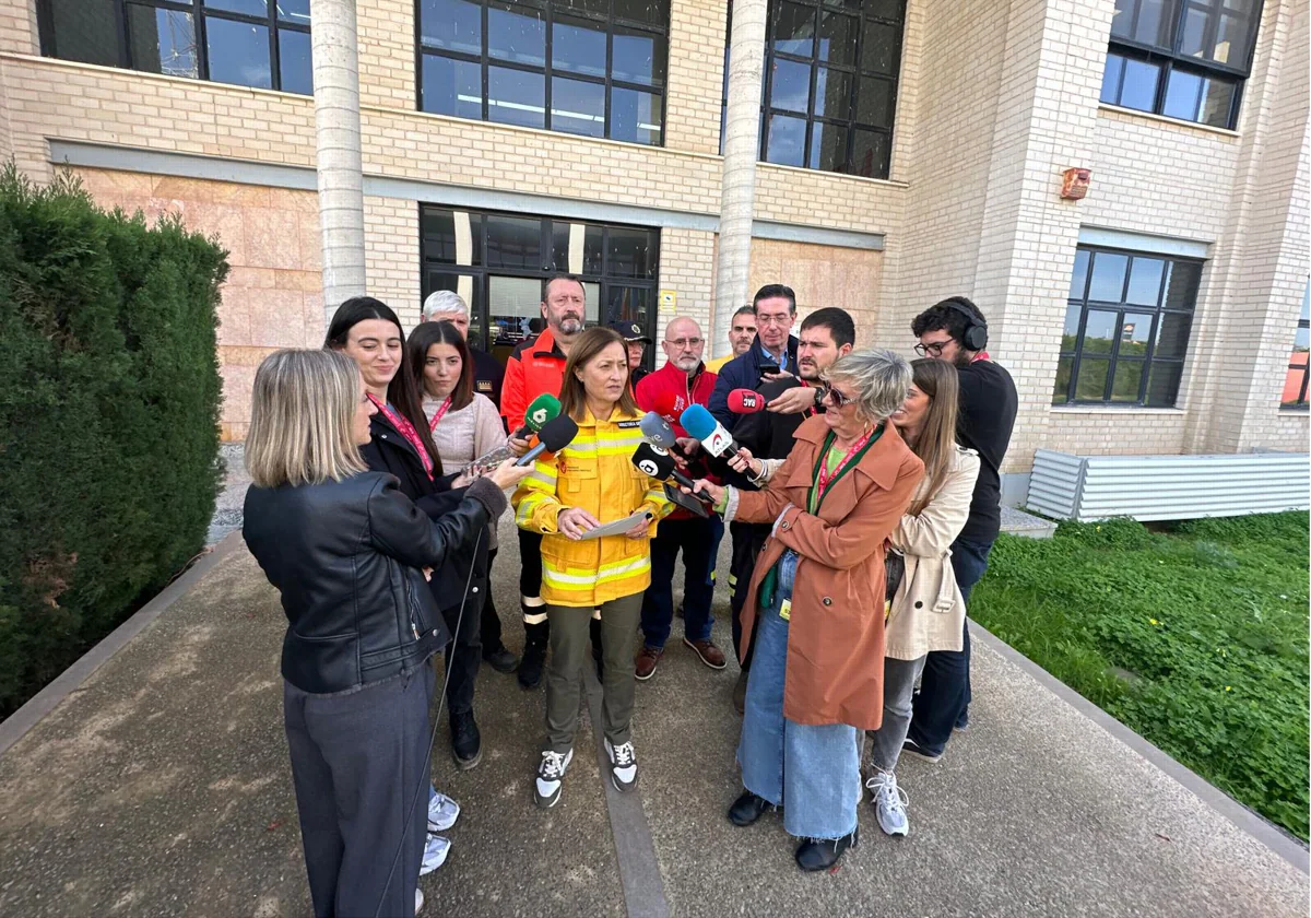 Imagen de la directora general de Prevención de Incendio, Rosa Tourís, este domingo en el CECOPI