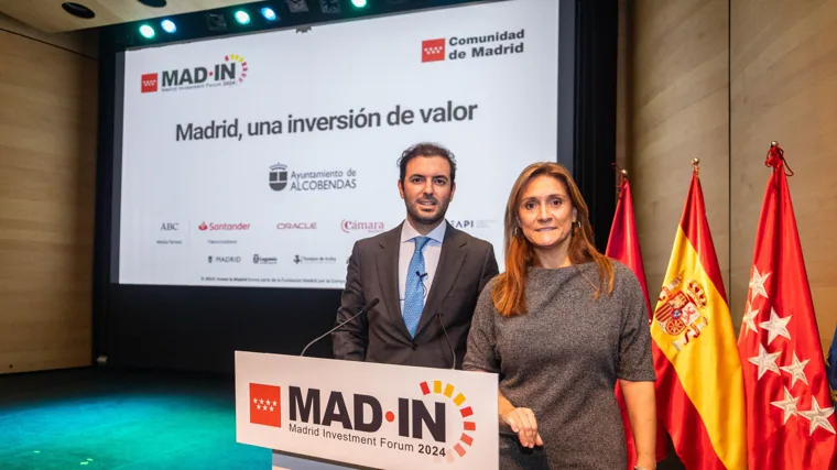 Luis Socías, director ejecutivo de Invest in Madrid, y Ana Delgado, directora general de ABC