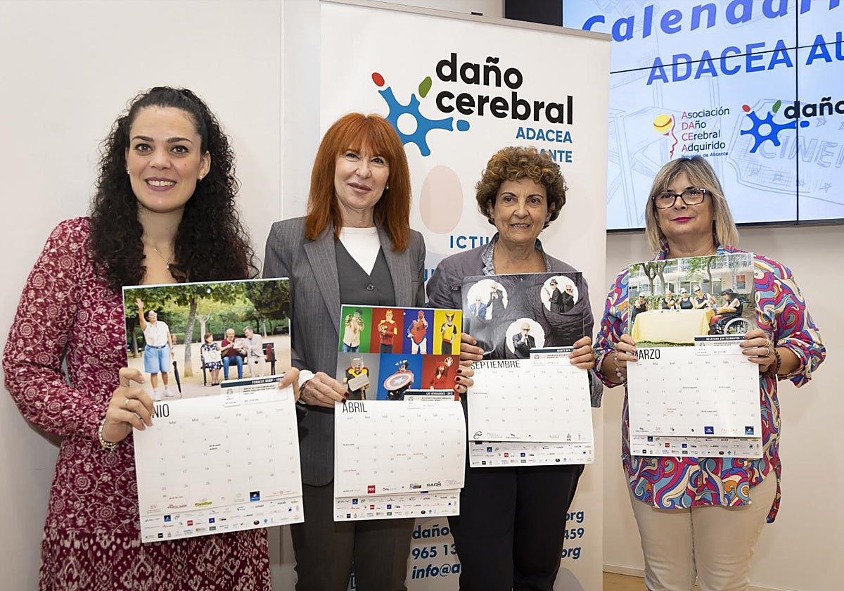 Presentación del calendario solidario ADACEA en Alicante, este lunes